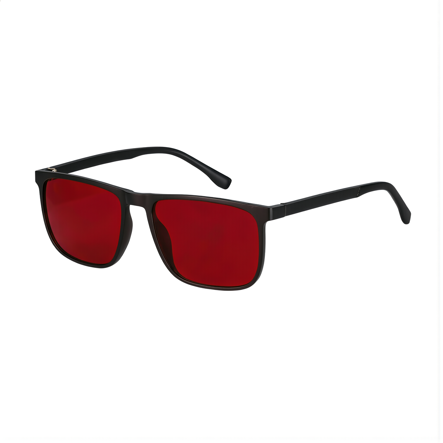 BLUMA VECTOR | Blue Light Blocking Glasses Black Frame Red Lens