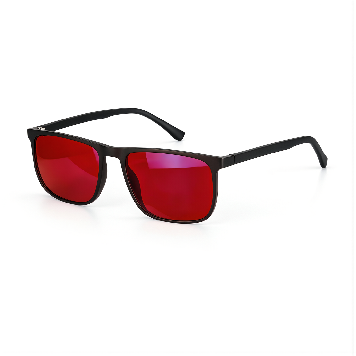 BLUMA VECTOR | Blue Light Blocking Glasses Black Frame Red Lens