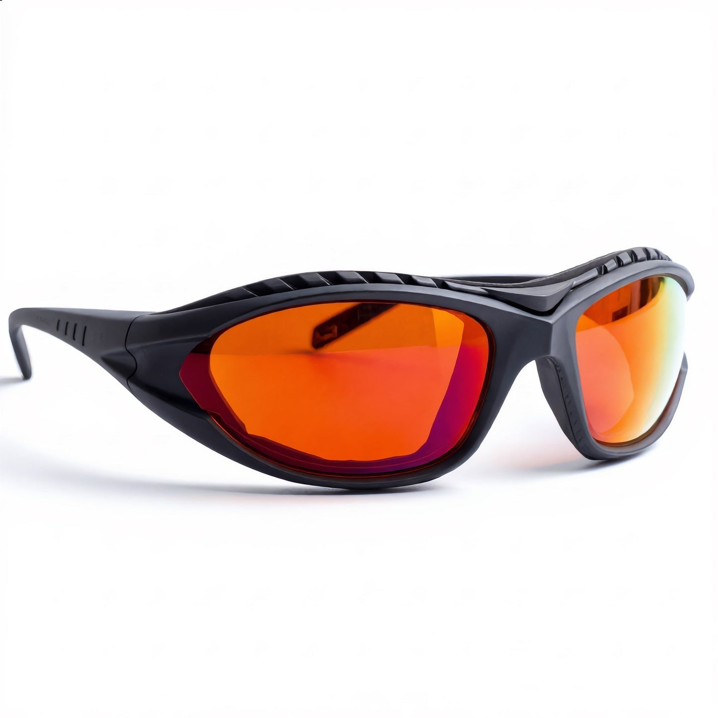 BLUMA AXIS Red 99.91% blue light glasses, angled view